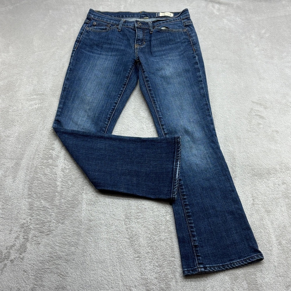 Gap Bootcut Jeans Women 4A Blue Stretch Med Wash Y2K Western Boho Classic Denim